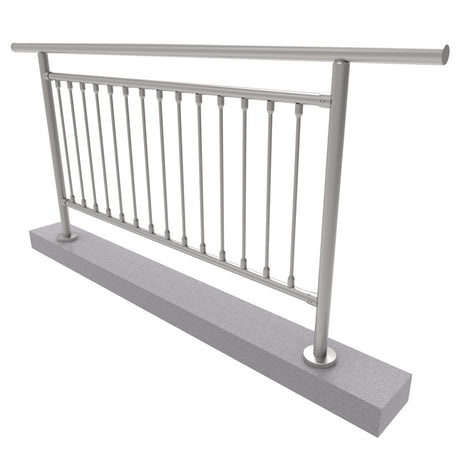 Vertical railing VR AISI304, D42,4/d12vertical/H10