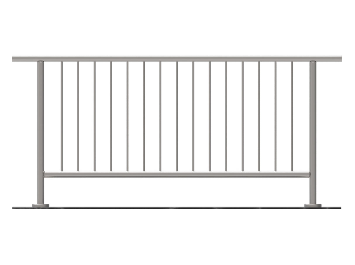Vertical railing VR AISI304, D42,4/d12vertical/H10