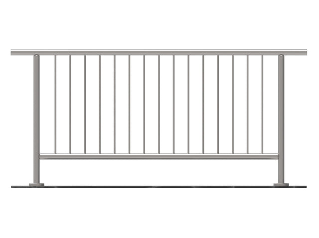 Vertical railing VR AISI304, D42,4/d12vertical/H10