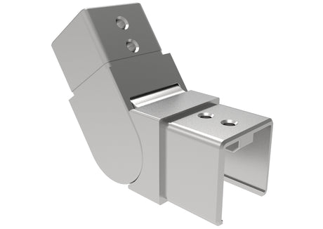 Flush angle for handrail on glass railing AISI316