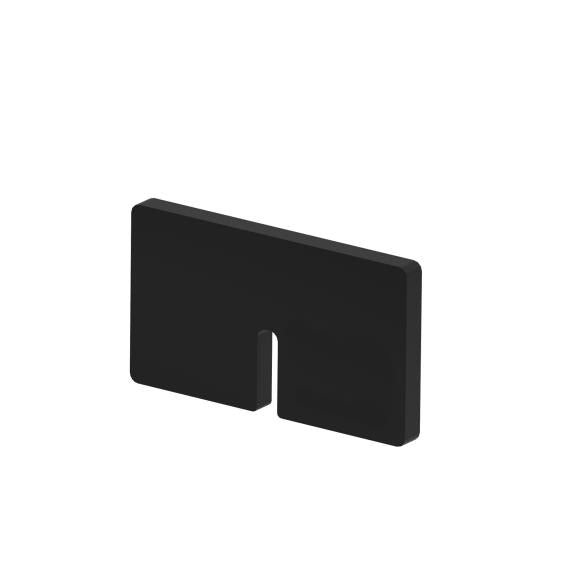 Rubber inlay for glass clamp