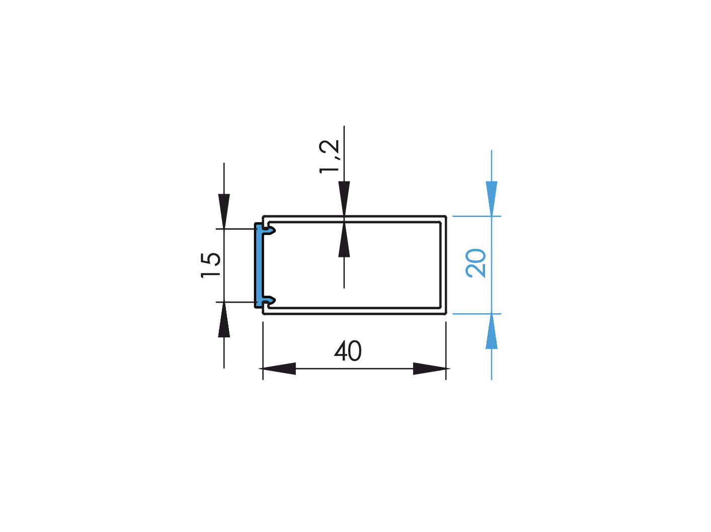 Diffuser for LED profile