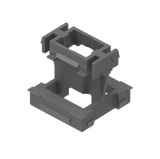 Connettore click-lock per sistema di facciata con lamelle, 45 x 25 - 20 - Antracite RAL 7016, 50pz