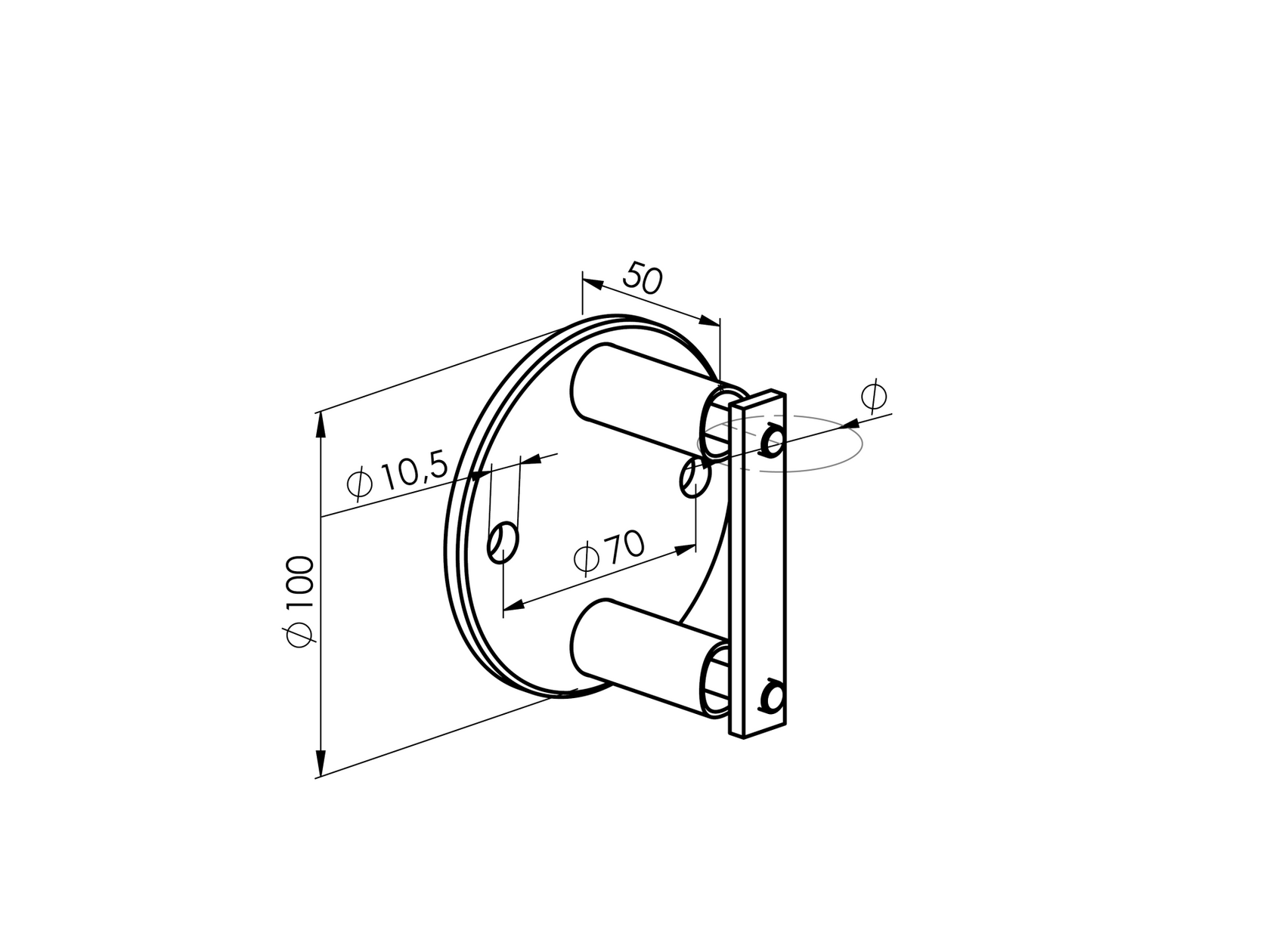Baluster bracket