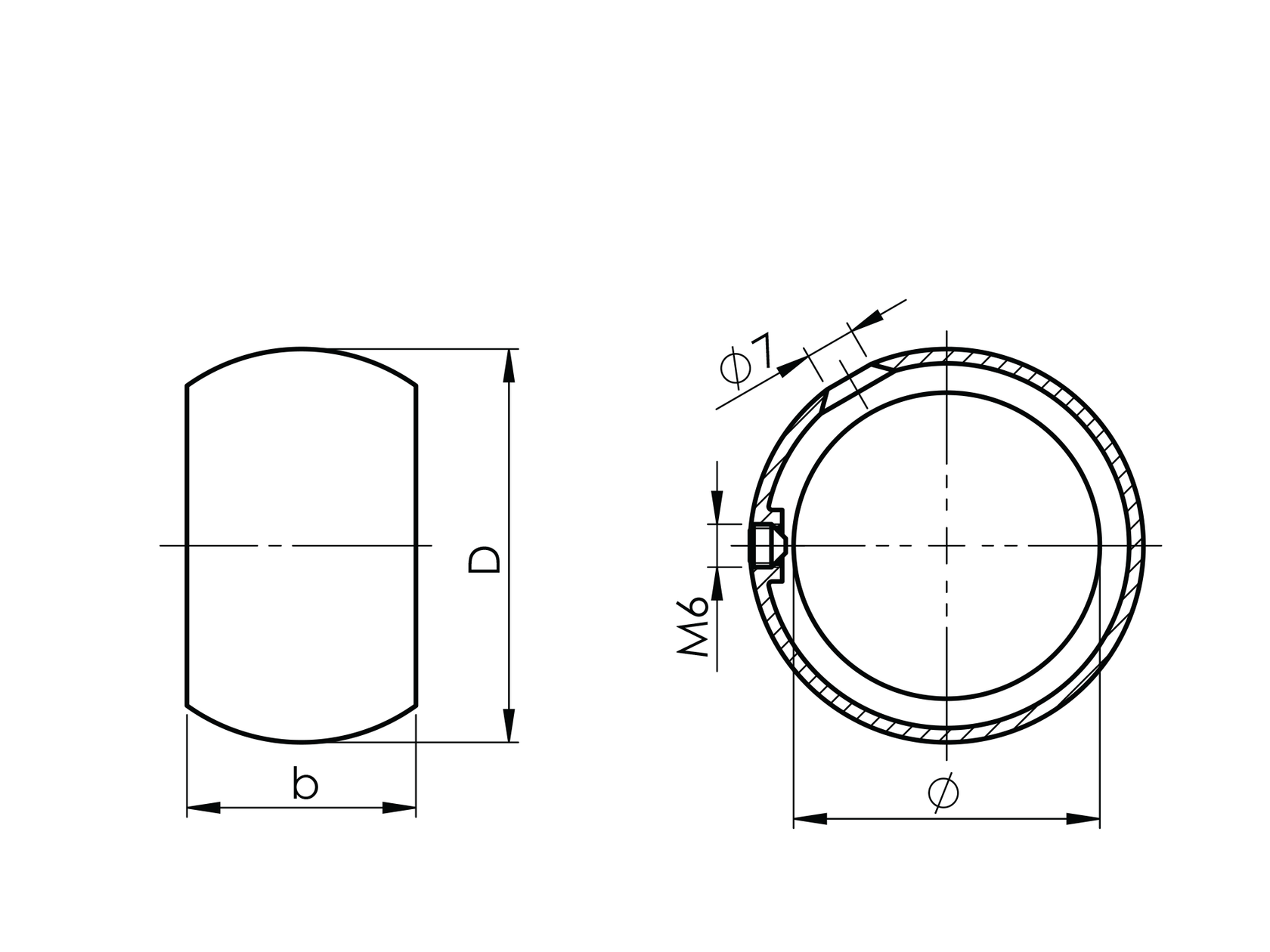 Handrail bracket - ring