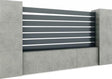 Aluminium Fence assembly with a slat 20x100, 1.2x2m
