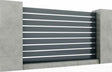 Aluminium fence assembly with slat 20x120, 1.7x2m