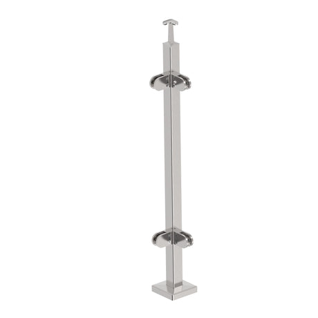 Stainless steel pole, upper anchoring, straight AI
