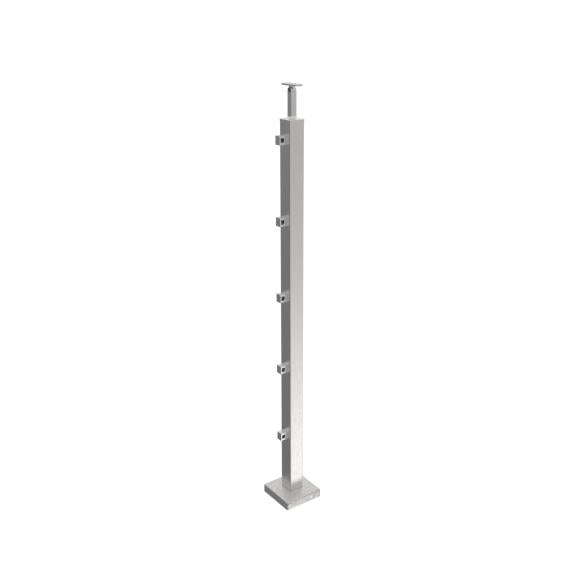 Inox pole, VK-stairs AISI304, 40x40x2/5JP10/H1000m