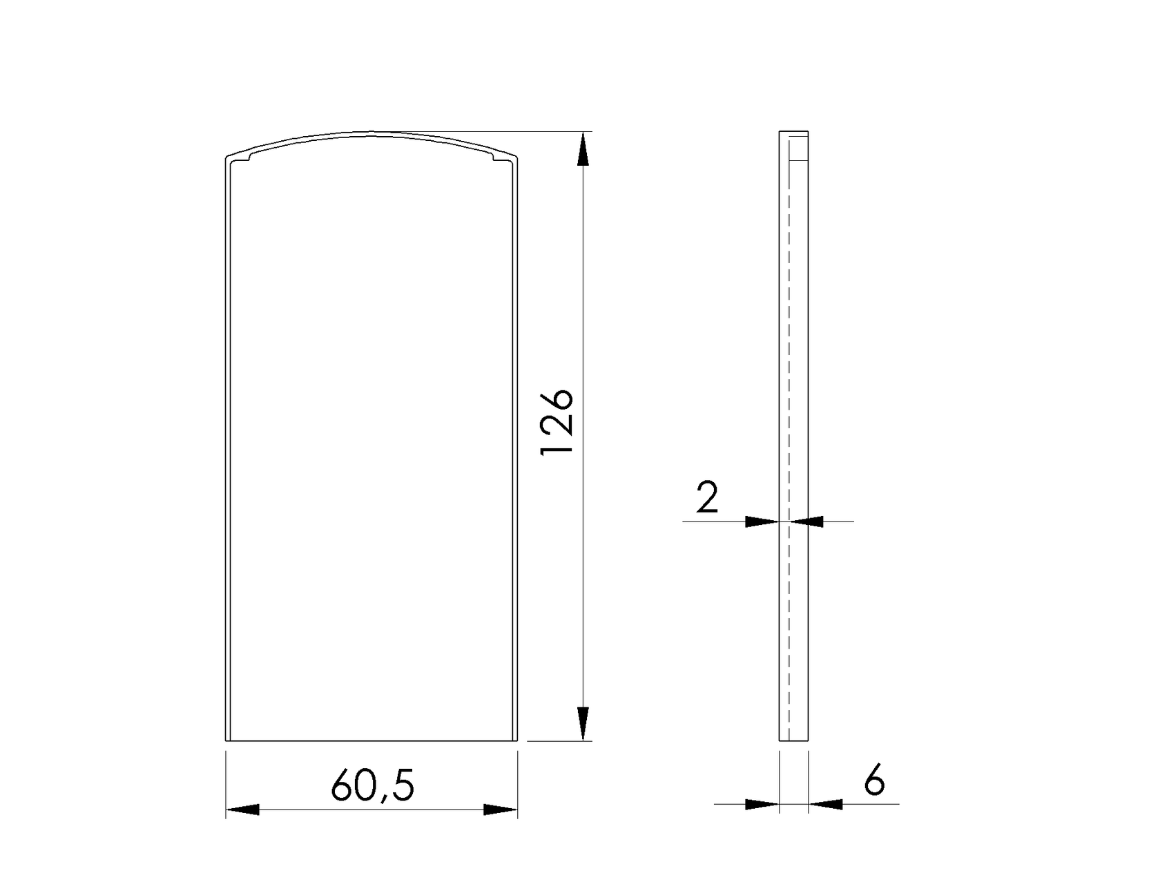 End cap for profile AL/0004-LIGHT-S-E