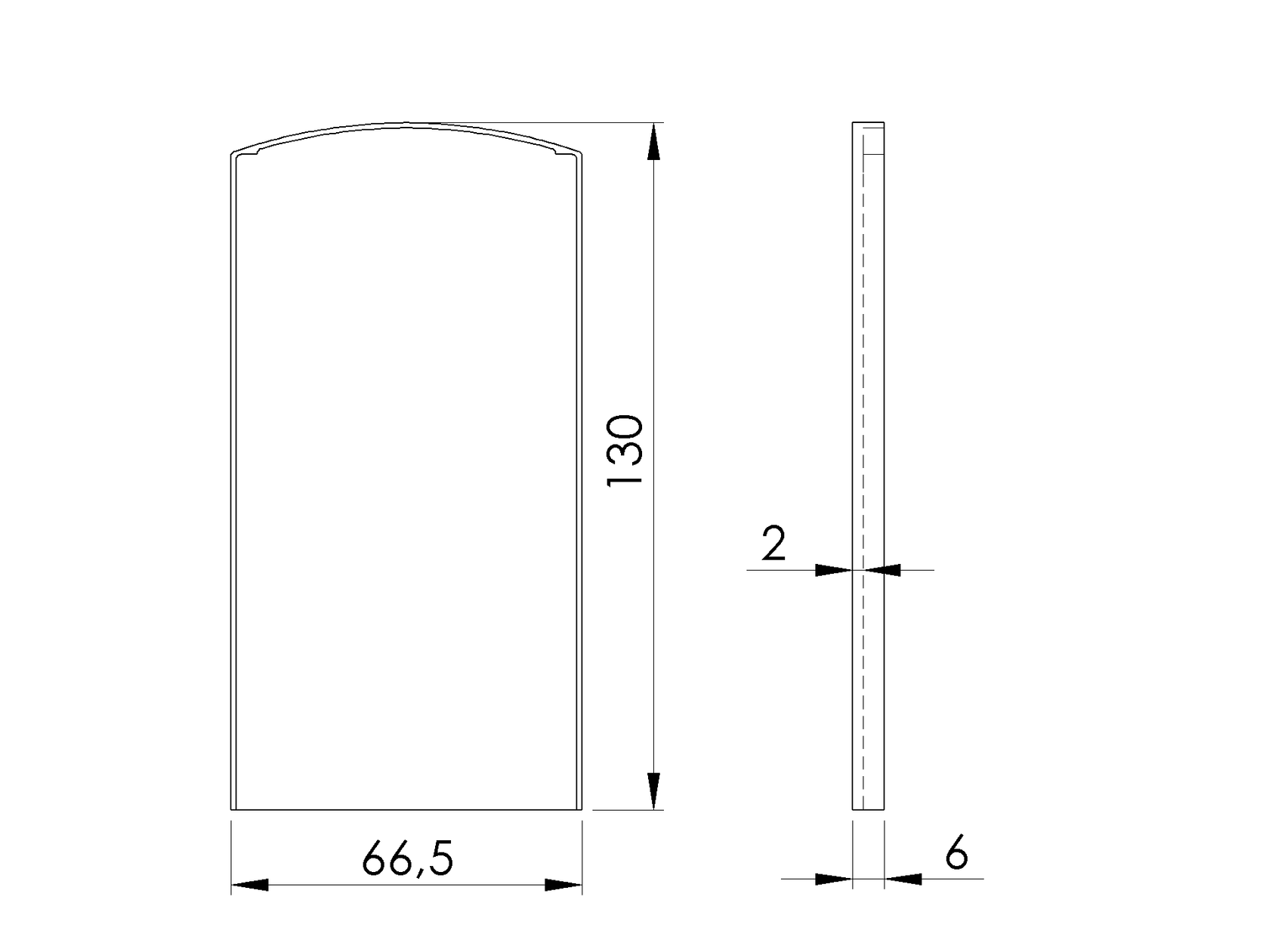 End cap for profile AL/0004-UnoXL-S-E