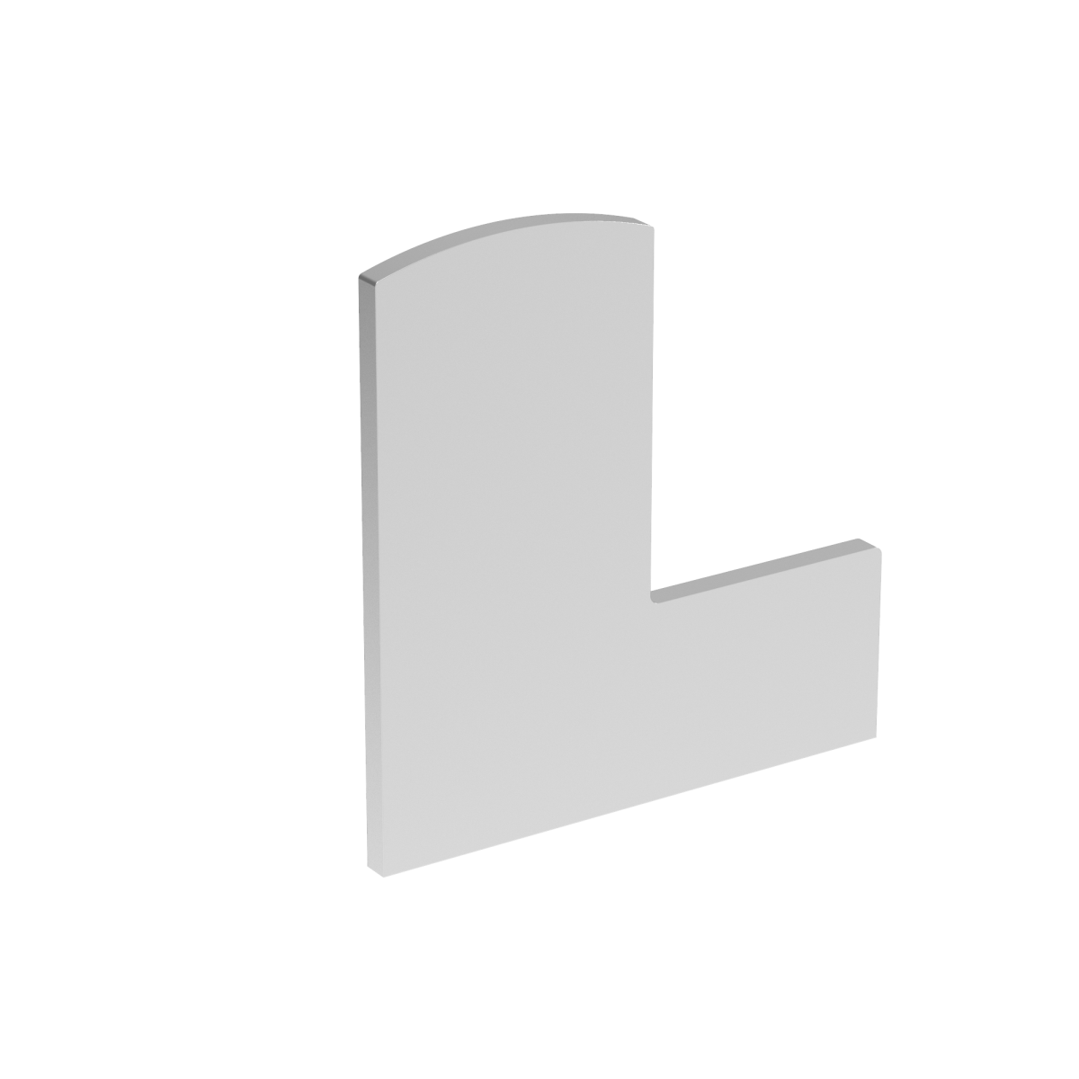 End cap for profile AL/0006-UNO-S-E