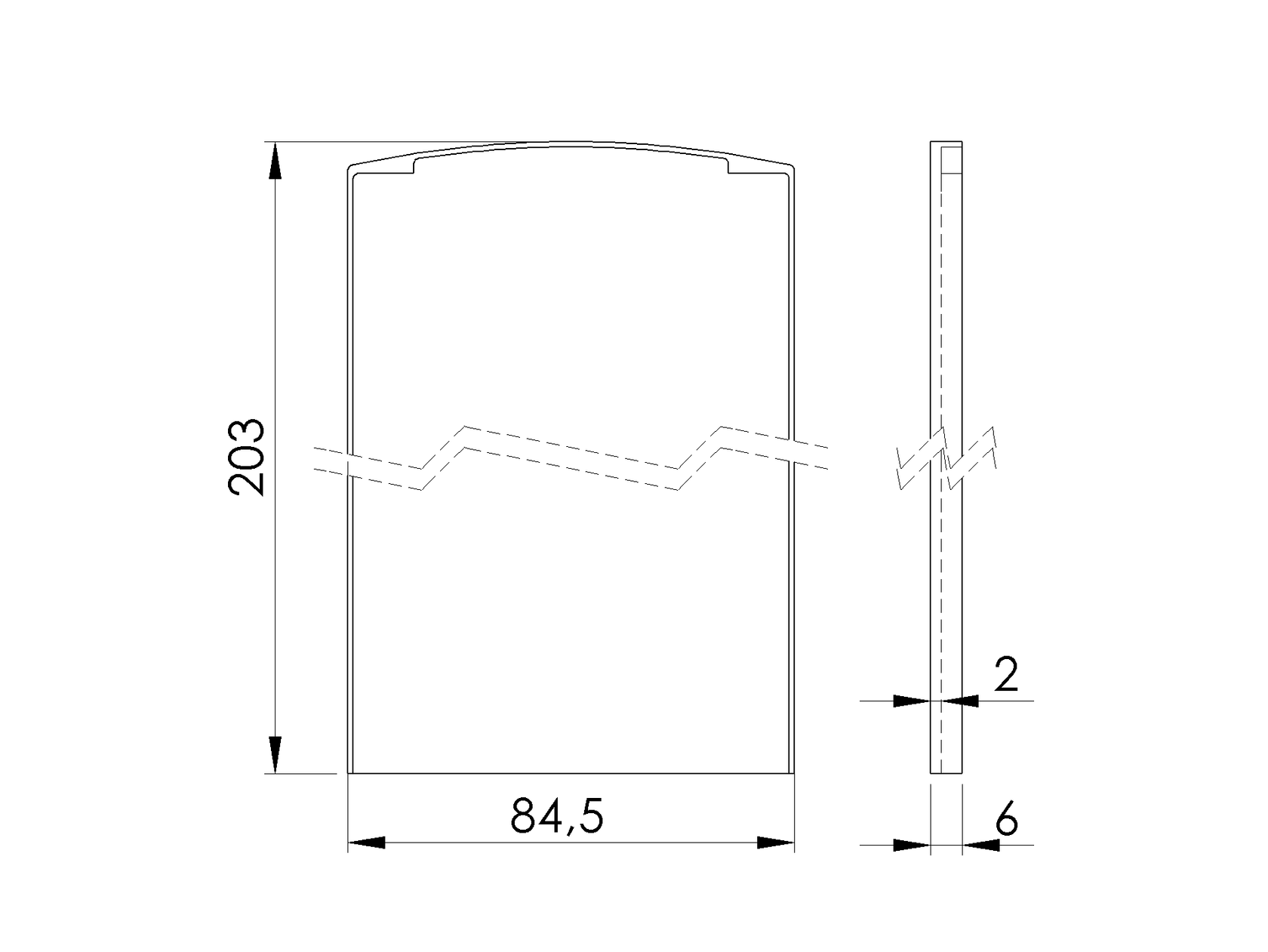 End cap for profile AL/0008-ProXL-S-E for stairs