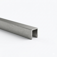 Zasklenie pevné - profil U 17x20x1,5mm t8mm INOX effect