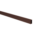 Aluminum slat, 20x10x1,5-6000mm, brown RAL8017