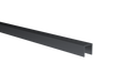 Glazing profile U AL 15x15x2mm for 6–8mm glass, black anodised