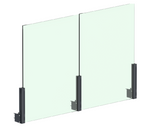 Hliníkový stĺpikový profil 56 × 60 mm - 0,5 m - Antracit  RAL 7016