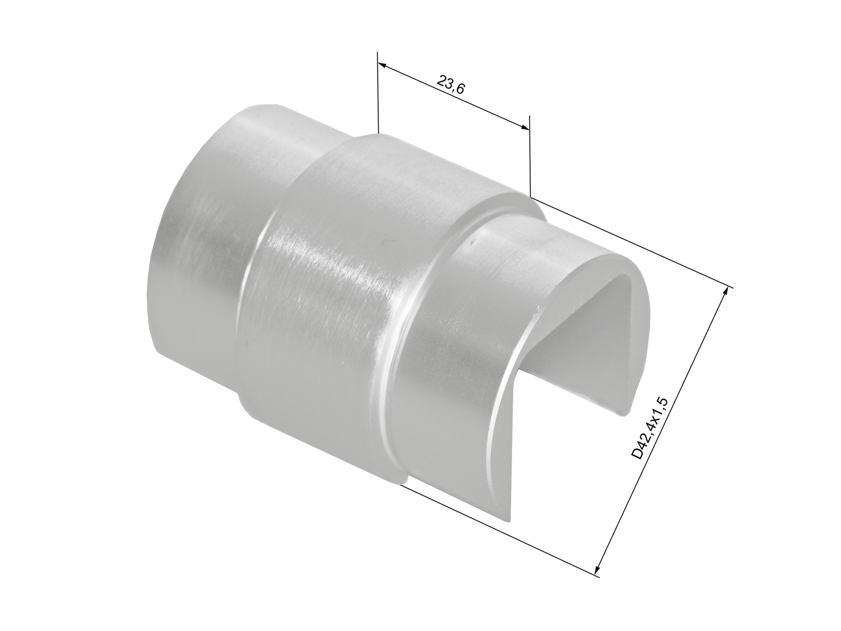 Handle-glass holder-aluminum connector