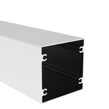 Aluminium-Zaunpfosten 100×100 mm – 6,0m – Natural