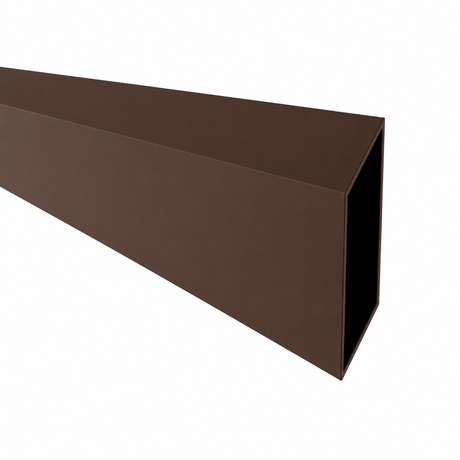 Aluminum Rhomboid Fence Louver 20 x 105 - 2.0 m Brown RAL 8017