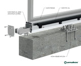 Sliding gate set -ECO, for profile AL 90x95mm