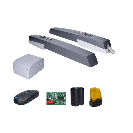 Came drive for double-leaf gate, set with photocells