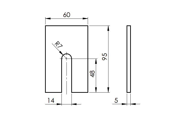 Top mount - glass drainage profile