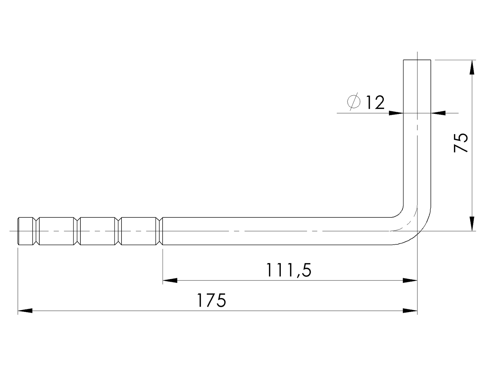 Stainless steel wall-mounted handrail bracket