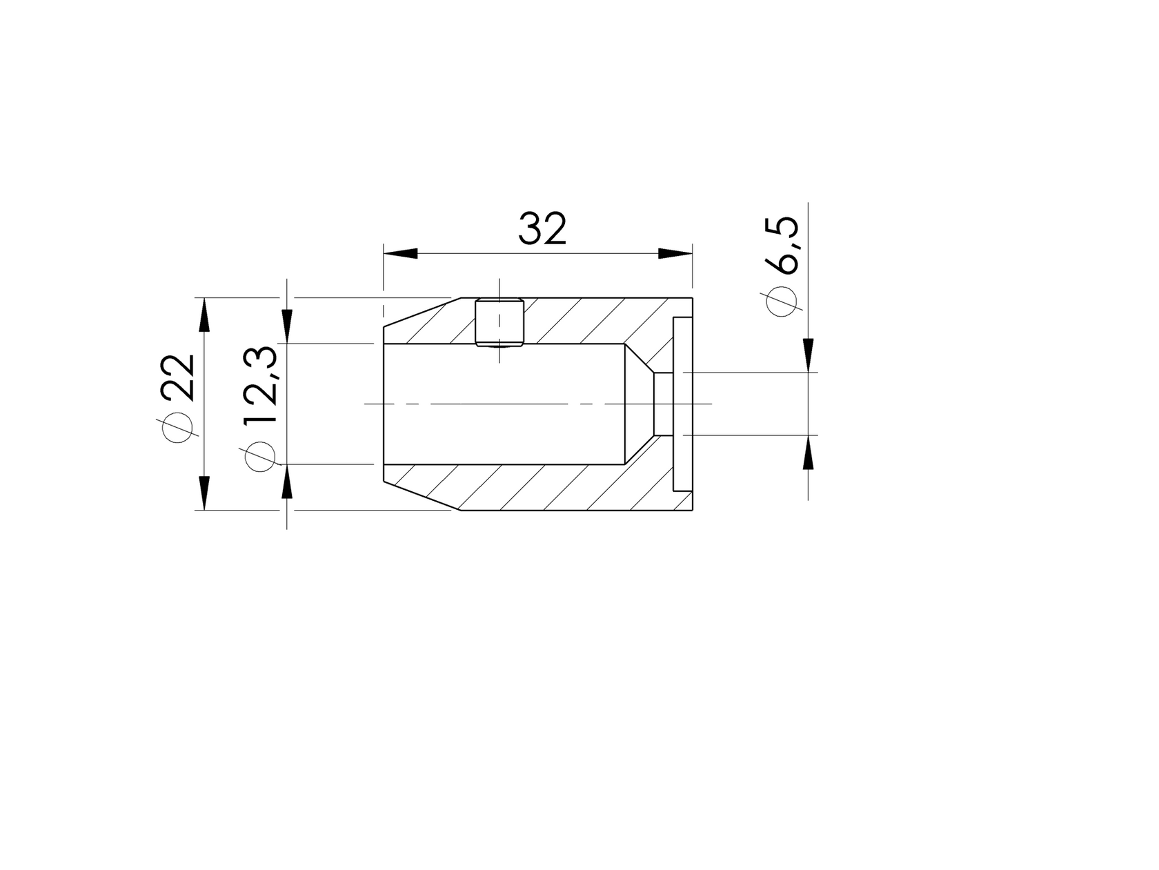 Crossbar holder- axial