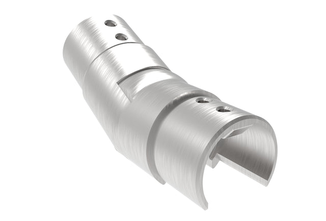 Flush angle for handrail on glass railing