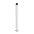 Poteau en acier inoxydable 100x100-2000 avec platine de fixation - Naturel