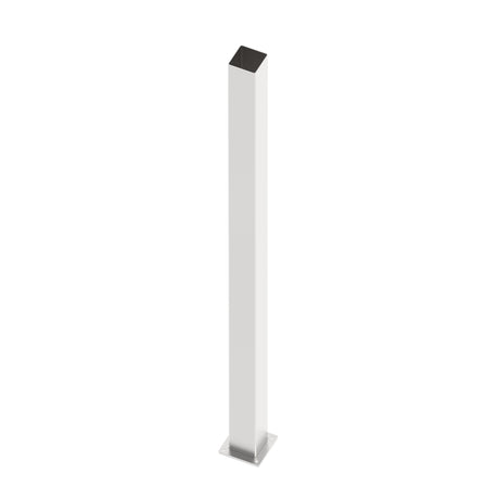 Stainless steel post 100x100-2000 with mounting flange