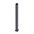 Poteau en acier inoxydable 100x100-2000 avec platine de fixation - Anthracite RAL 7016