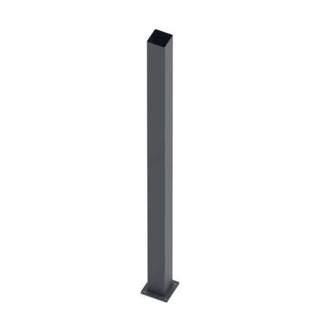 Stainless steel post 100x100-2000 with mounting flange