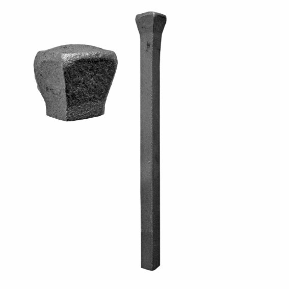 Forged pole h150, 12x12mm