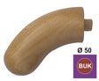 BEECH curved end with half-ball head BUK (BEECH)