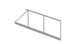 Galvanized Cantilever Sliding Gate Frame 6x2.125 m, Unwelded, with Tensioner - Natural - SET - PRO