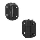Polymer hinges with spring