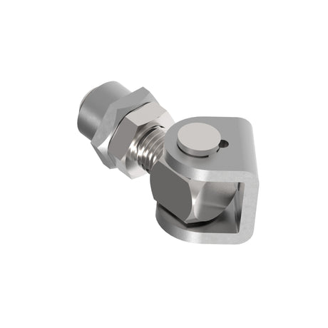 Adjustable hinge with weldable plate Zn, M16