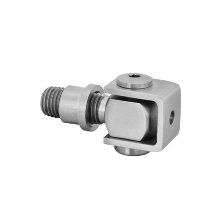 Adjustable hinge for weld connection M16, AISI 304