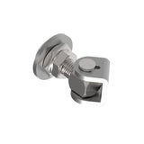 Adjustable hinge with rotary plate M16, AISI 304