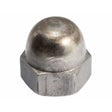 Domed cup nut, galvanized, M8, Zn