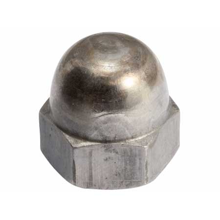 Domed cup nut, galvanized, M8, Zn