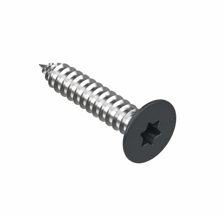 Sheet metal screw with countersunk head-TORX, stainless steel, anthracite