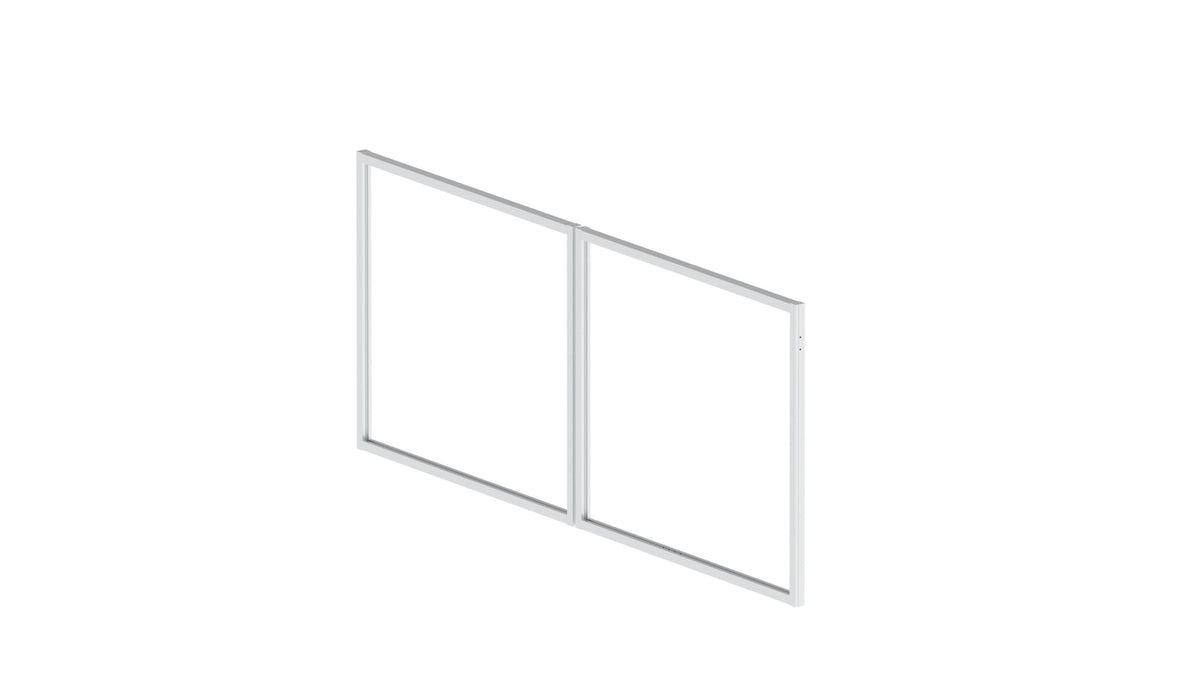 Aluminiowa rama bramy dwuskrzydłowej, niespawana - Natural - ZESTAW