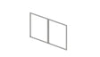 Telaio zincato per cancello a due ante 3,92 x 1,85 m, non saldato - Natural - SET