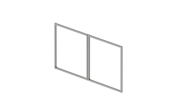Telaio zincato per cancello a due ante 3,92 x 1,85 m, non saldato - Natural - SET