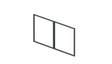 Aluminum Double-Leaf Gate Frame 3.92x1.85 m, Anthracite R7016 - SET