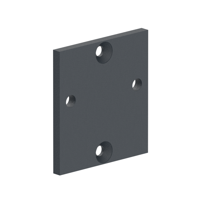 Aluminum anchor plate for post 80x80 R7016