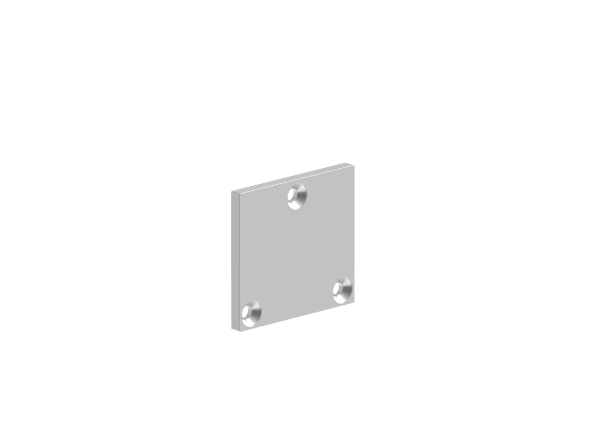Aluminium-Bodenabdeckkappe für Pfosten 56x60 - Natur